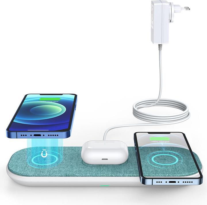 Immagine prodotto Choetech Pad di ricarica wireless veloce 10W 3 in 1 T569 S