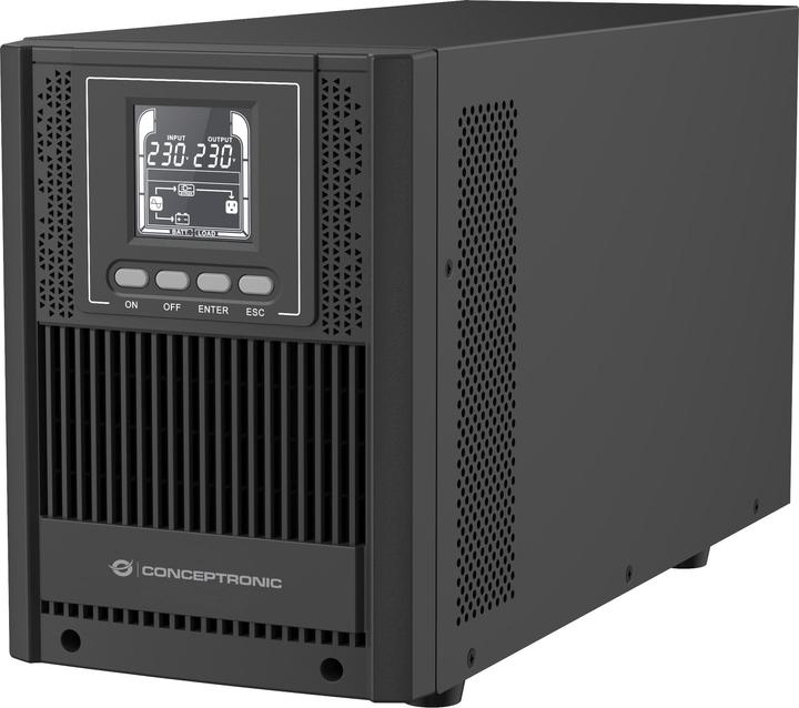 Image du produit Conceptronic ZEUS UPS 2000VA Online UPS,IEC EPO Port (2000 VA, 1800 W, Double convertisseur en ligne Onduleur)