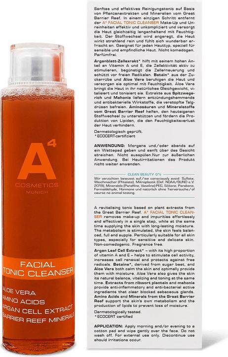 Image du produit A4 Health and Beauty Nettoyant tonique pour le visage (Lotion tonique, 200 ml)