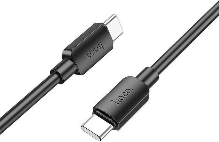 Actual product image Hoco USB-C to USB-C X96, 60W, 3A, 1m, black (1 m, USB 3.2 Gen 1, 60 W)