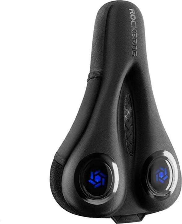 Actual product image Rockbros LF044BL saddle cover with rain cover - black and blue