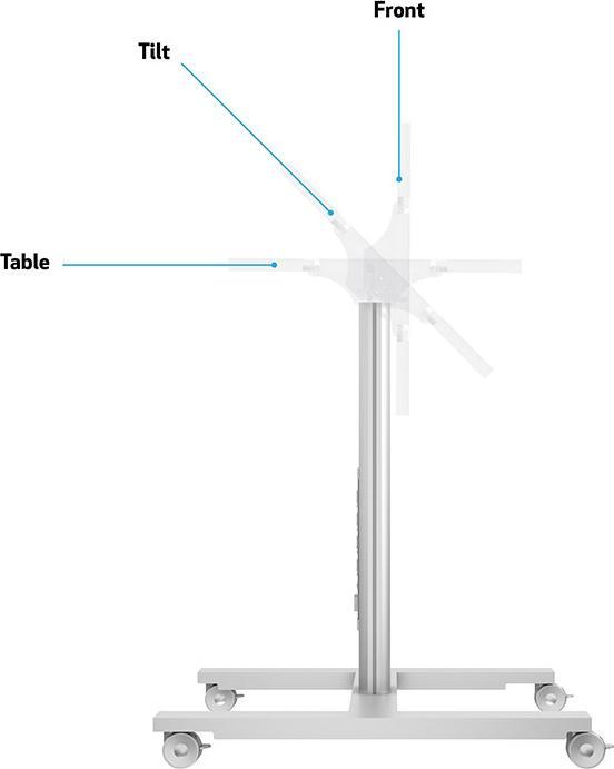 Produktbild Multibrackets Displayständer und Tisch (Universal, 55", 80 kg)