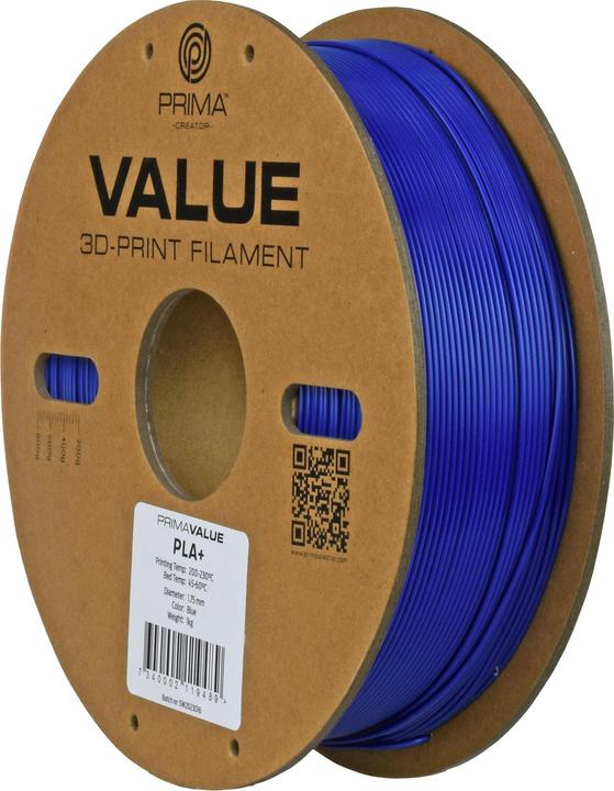 Produktbild Prima Creator PrimaValue PLA+ (PLA, 1.75 mm, 1.32 g, Blau)