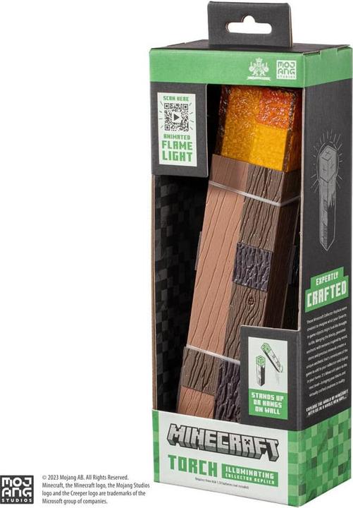 Actual product image Noble Collection Dekoleuchte Minecraft Illuminating Torch