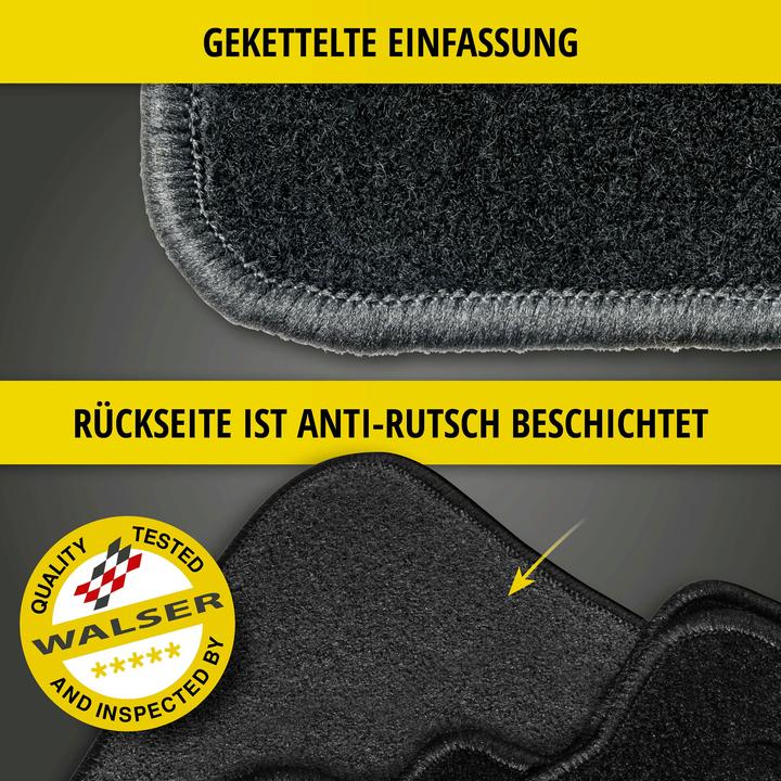 Actual product image Walser Floor mats for Opel Grandland/Grandland X 06/2017-Today (2 front mats + 2 rear mats)