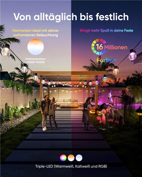 Productafbeelding eufy Buiten String Light E10 (29 m)