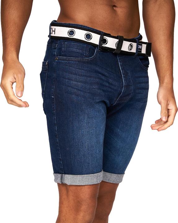 Crosshatch Mens Reestier Denim Shorts (34)