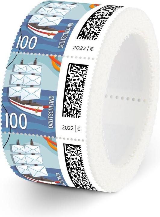 Produktbild Deutsche Post 200 1,00 € Briefmarken "Briefsegler" nassklebend (200 x)