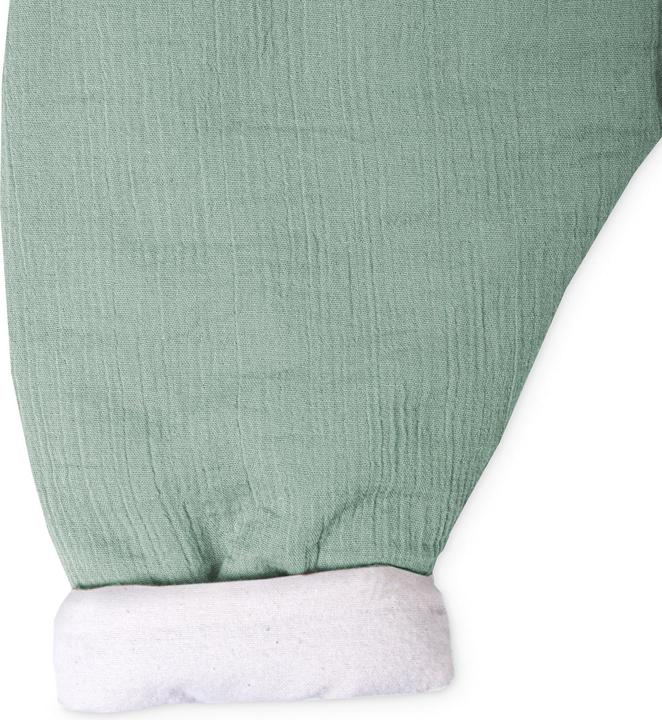 Produktbild Julius Zöllner Baby-Winterschlafsack Jumper gefüttert Musselin Grün 80 cm (80 cm, 2.5 TOG)