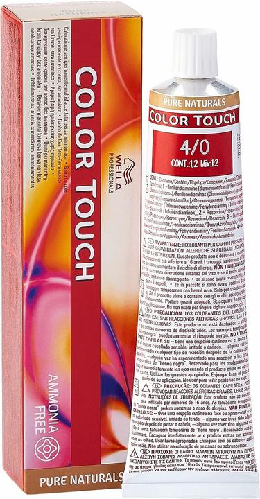 Produktbild Wella Professional - Color Touch Pure Naturals - Demi-permanent hair color without ammonia 4/0 - (0, 4)