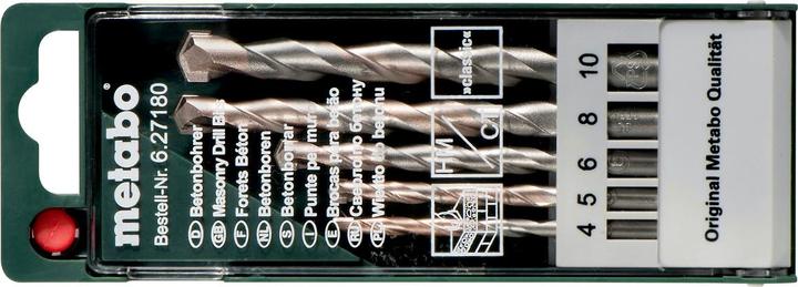Produktbild Metabo Beton Bohrerkassette (4 mm, 5 mm, 6 mm, 8 mm, 10 mm)