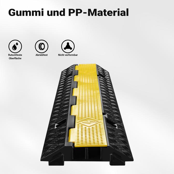 Immagine prodotto Wiltec Ponte per cavi canalizzati 15t 30km/h protezione antiscavalcamento 98x24x4,5cm Cavo canalizzato Cavo (Ponte cavo, 98 cm)
