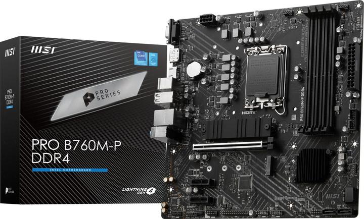 Produktbild MSI PRO B760M-P DDR4 (LGA 1700, Intel B760, mATX)