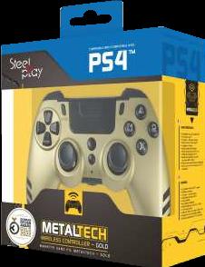 Produktbild Steelplay Slim Pack Wireless Controller Gold Multi (PS4, PC)