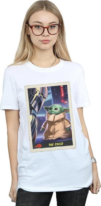 Immagine prodotto Star Wars The Mandalorian The Child Card Maglietta Ampia Donna (XL)