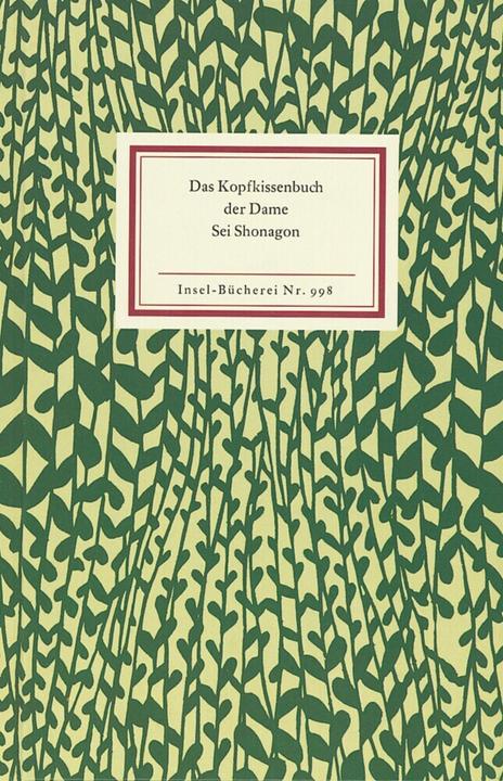 Actual product image Das Kopfkissenbuch der Dame Sei Shonagon (German, Be Shonagon, Irmtraud Schaarschmidt-Richter, Helmut Bode, 1975)