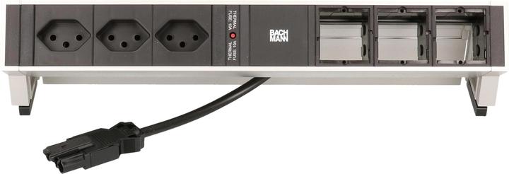 Actual product image Bachmann Desk socket strip DESK 2, 3x T13, 90°, 3x ABD empty (3 x, Type 13, 0.20 m)