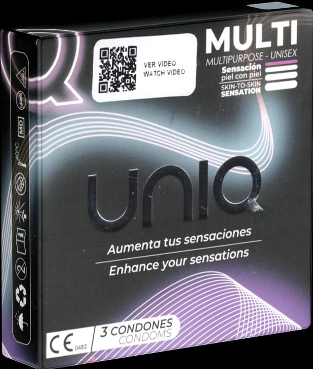 Actual product image Uniq Multi Latex Free Condoms 3 Units (3 pcs.)