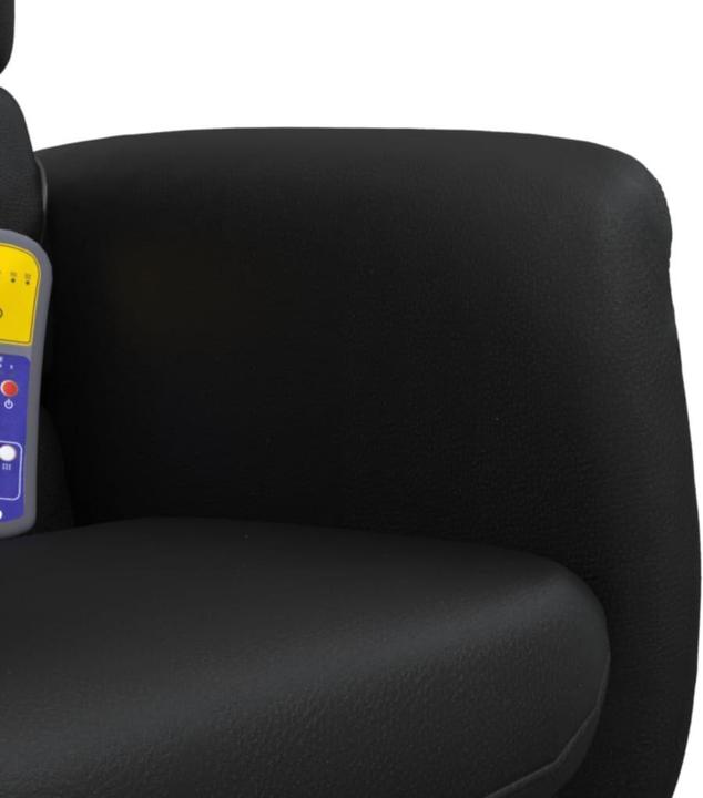Actual product image VidaXL Massage chair with footstool black imitation leather, colour
