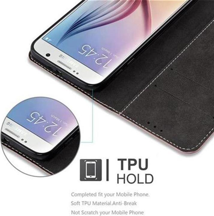 Actual product image Cadorabo Book X Wallet Cover (Samsung Galaxy S6)