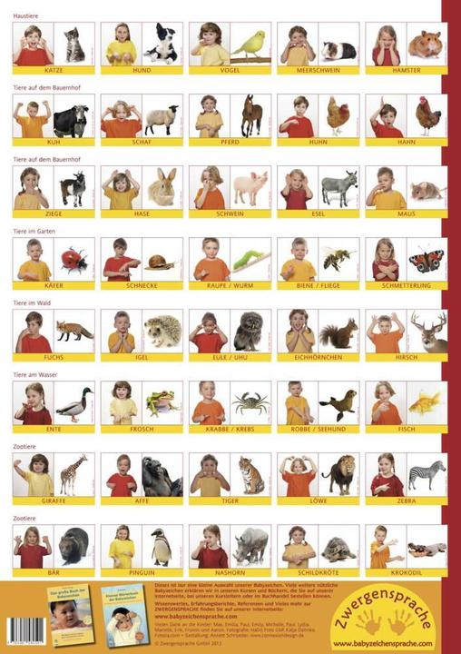 Actual product image König:Baby sign poster: Animal sign