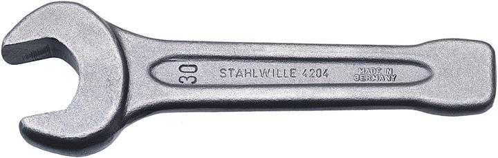 Image du produit Stahlwille Clé à fourche à frapper 4204 Ouverture de clé 32 mm Longueur 190 mm Acier au chrome-alloy (32 mm)