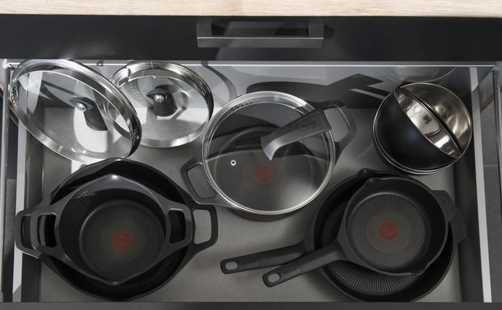 Productafbeelding Tefal Robusto gietaluminium smoorpan 26 cm met deksel (26 cm, Braadpan + kasserol, Gegoten aluminium)
