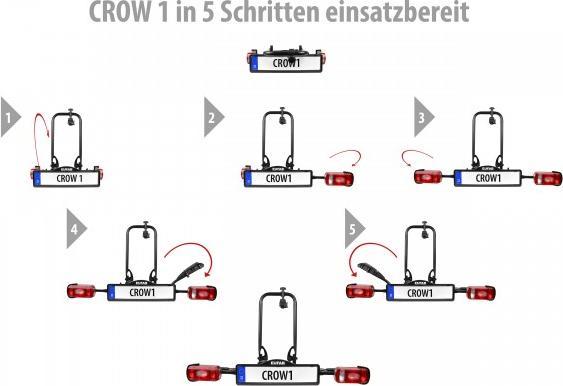 Actual product image Eufab CROW 1 bike rack