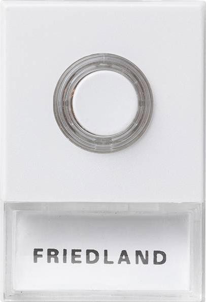 Actual product image Friedland D723W bell push button - Pushlite