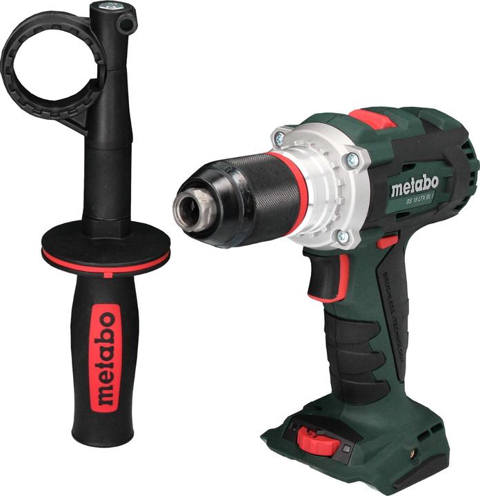 Gürtelhaken und Bitdepot, 18-Volt-Akku-Bohrschrauber BS 18 LTX BL I, Bit-Halter, Seitenhandgriff