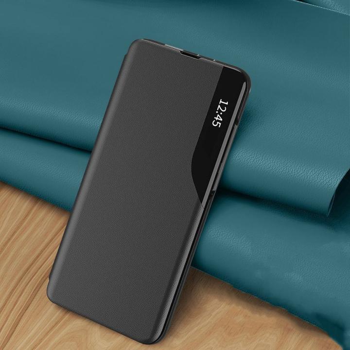 Actual product image Tech-Protect Smart View case for Samsung Galaxy A35 5G - black (Samsung Galaxy A35)