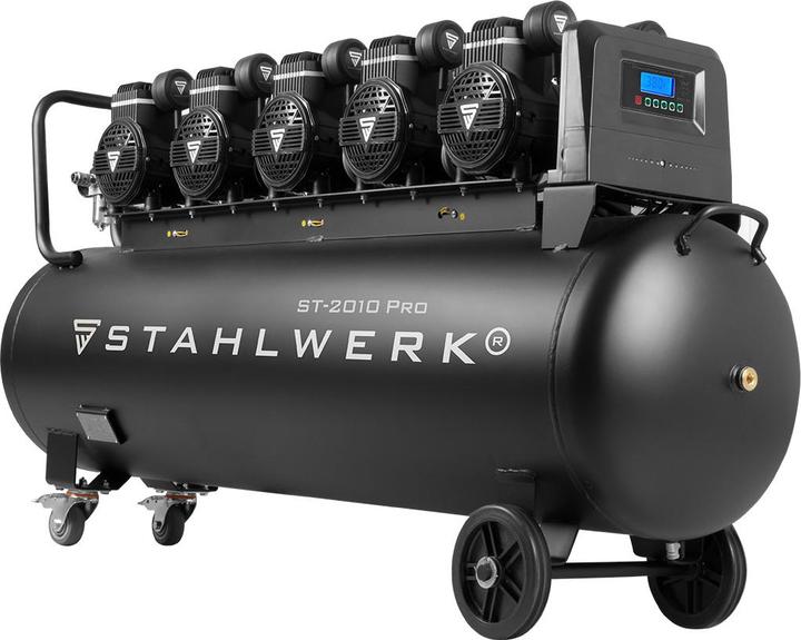 Produktbild Stahlwerk Kompressor ST-2010 Pro 10 bar 8 kW 1050 l/min 200l Druckluftkompressor (10 Bar, 200 l)