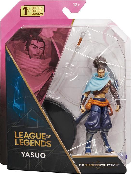 Actual product image Spin Master League of Legends Yasuo collectible figure premium 10cm