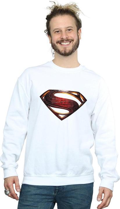 Actual product image Mens Justice League Movie Superman Emblem Sweatshirt (S)