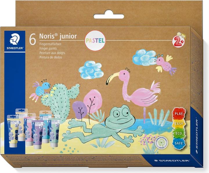 Produktbild Staedtler Fingerfarben 6ST Pastell sortiert (Pastell, 75 ml)