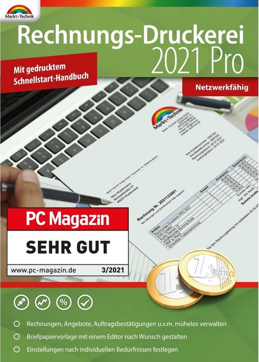 Produktbild Rechnungsdruckerei 2021 Pro (1 User, 1 Geräte/User, unbegrenzt)