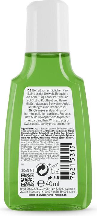 Produktbild Rausch Anti-Pollution-Shampoo mit Schweizer Apfel (40 ml, Flüssiges Shampoo)