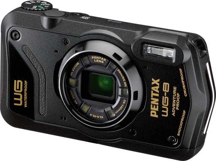 Productafbeelding RICOH Pentax WG-8 Zwart (5 - 25 mm, 20 Mpx, 1/2,3'')