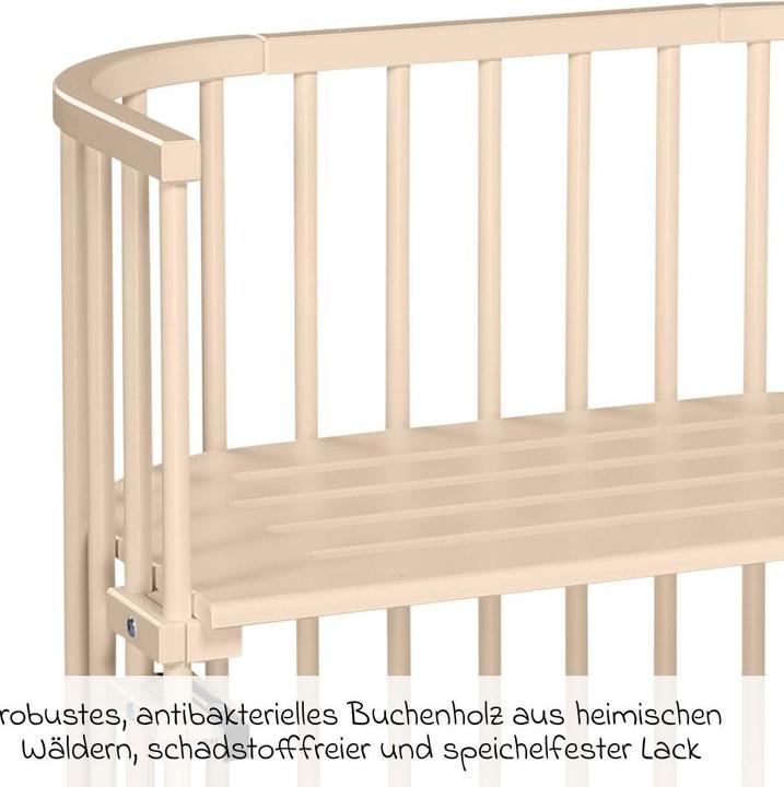 Actual product image Tobi babybay beige lacquered extra ventilated