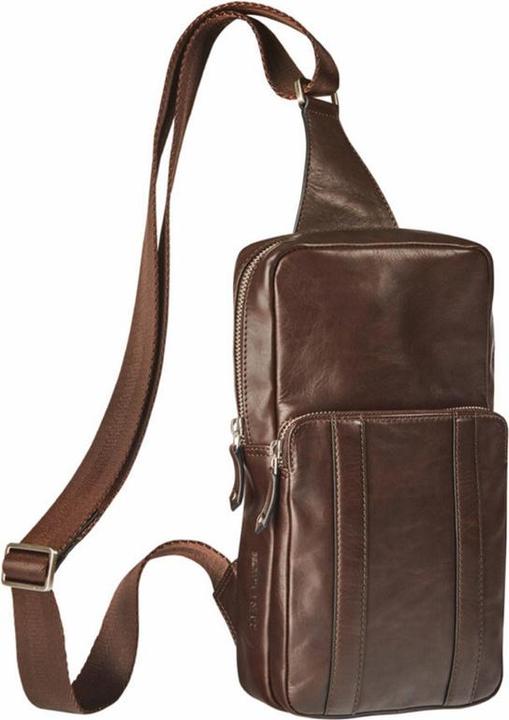 Produktbild Maverick brown lederen crossbody bruin
