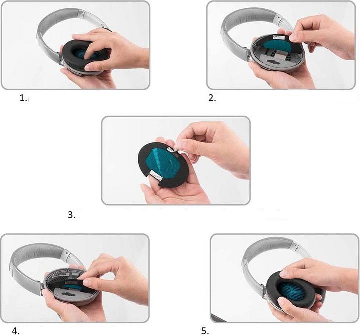 Immagine prodotto Apfelkiste Cuscinetto auricolare di ricambio (QuietComfort 15, QuietComfort 2, QuietComfort 25, QuietComfort 35)