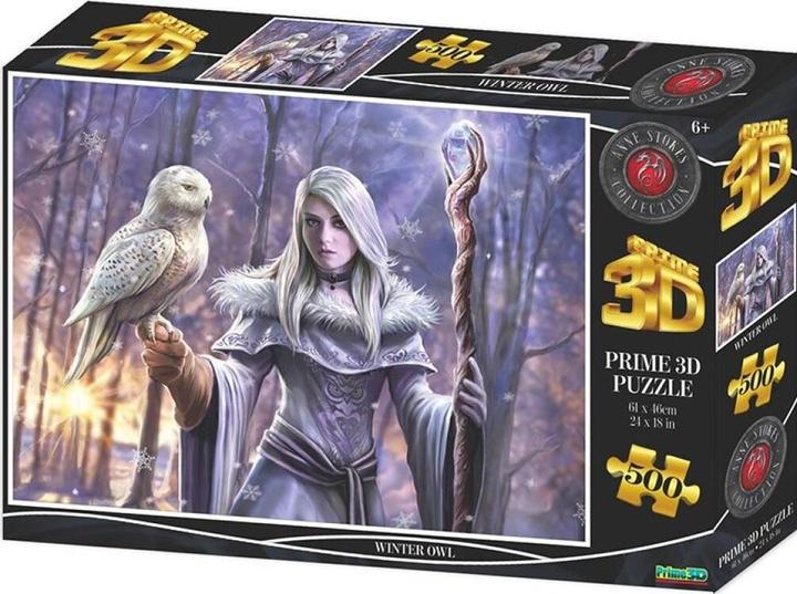 Produktbild Prime 3D Puzzle Winter Eule 3D 500 Teile (500 Teile)