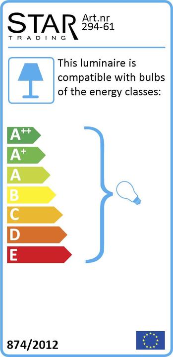 Energie-Label Star Trading Glaze (E27)