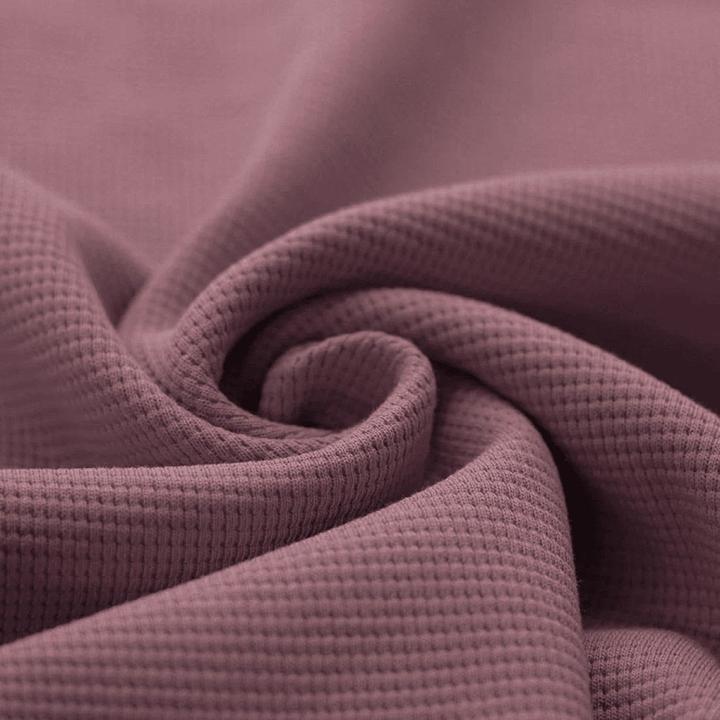 Produktbild Würfel & Mütze Waffelstrick Jersey "Altmauve"