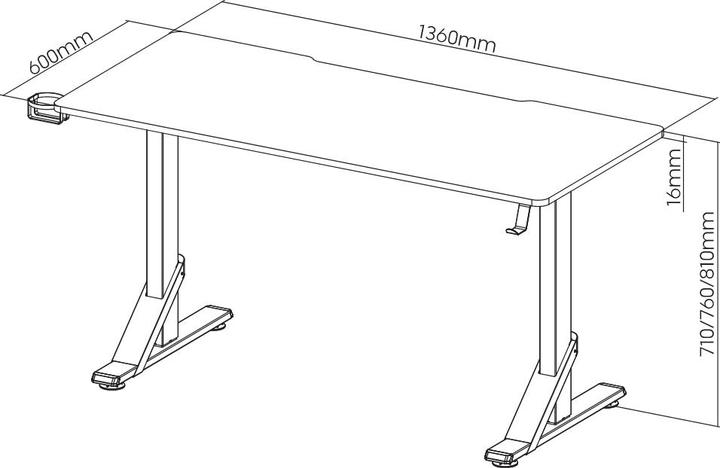 Image du produit Oplite Balistic MK 2 XL Gaming Desk