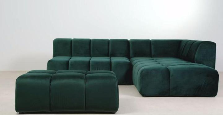 Immagine prodotto Kare Design Sgabello Belami in velluto verde scuro 105x70cm (105 cm)