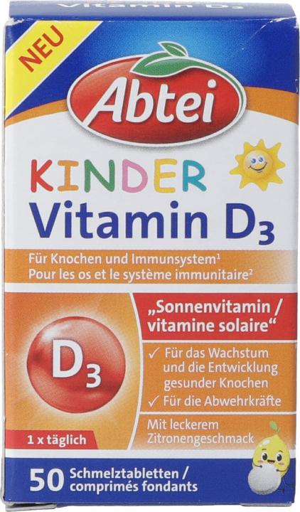 Produktbild Abtei Kinder Vitamin D3 (50 Stk) (50 Stück, Tabletten)