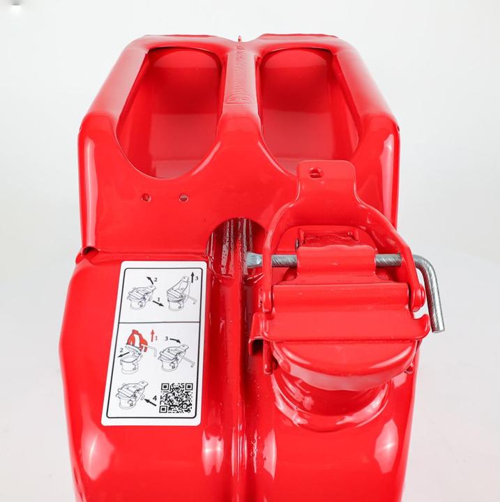 Produktbild Dönges Stahlblech-Benzinkanister, 10 l, rot