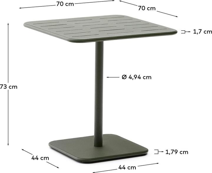 Produktbild Kave Home Brai (70 x 70 x 73 cm)