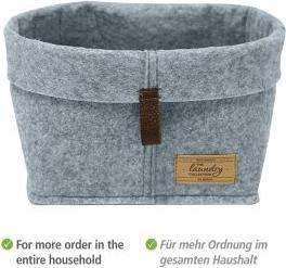 Image du produit Wenko 5 Feli Corbeilles de rangement grises x x (5 x)